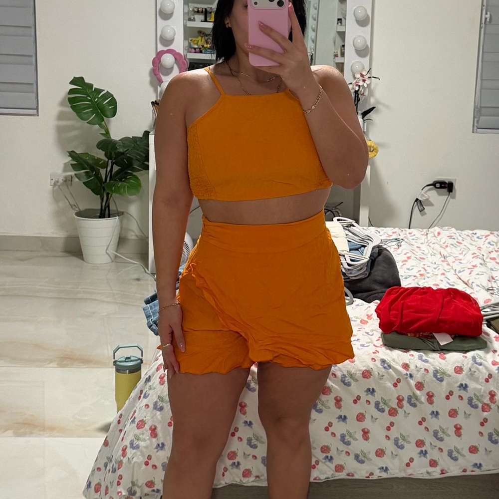 Orange Two-Piece Set